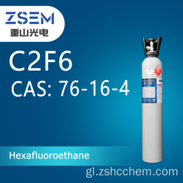 Hexafluoroetano CAS: 76-16-4 C2F6 Alta pureza 99,999% 5N para gas semicondutor etchant